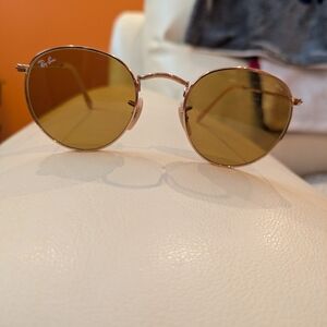 Ray-Ban RB 3447 round metal Sunglasses